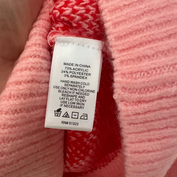 Cece Charming Pink Heart Sweater - Picture 2 of 5